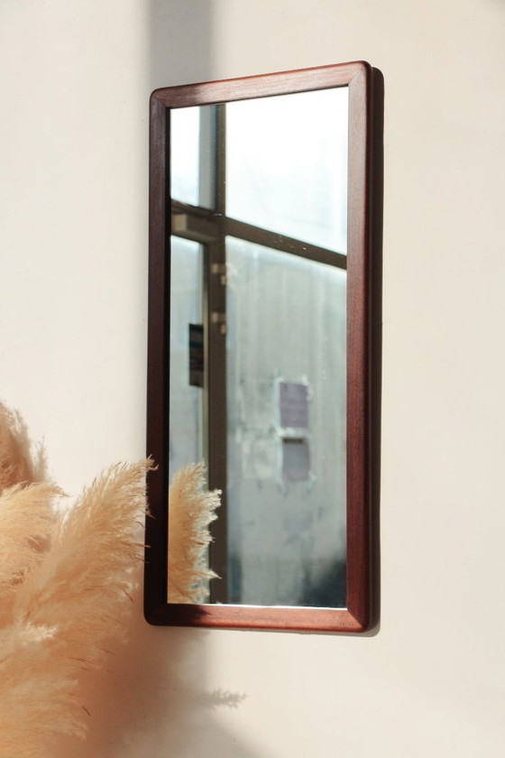 Image 1 of Miroir Rectangulaire en teck - Vintage - 04.01.24.02 