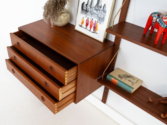 Teak Modular Shelving Unit, Danish Design, 1960s, Made In Denmark – Wood (photo 14 of 15)