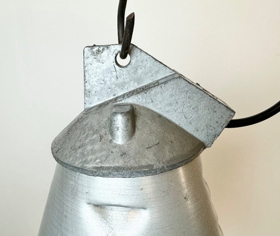 Image 1 of Grey Industrial Aluminium Cage Pendant Lamp, 1970s