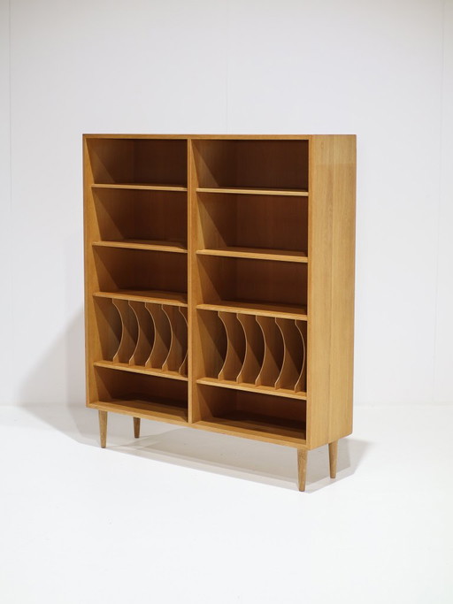 Børge Mogensen Öresund Mueble LP Librería Roble Años 60