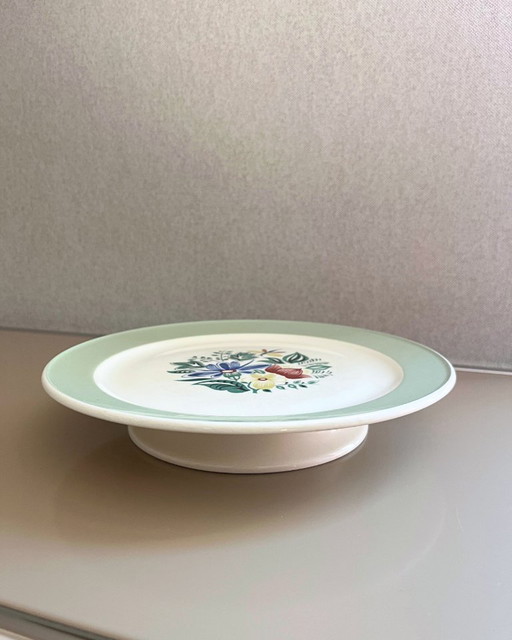 Villeroy & Boch Servierplatte auf Fuß – Botanica Kollektion – Vintage