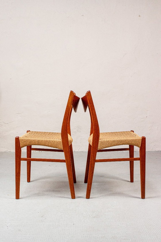 4 sedie Arne Wahl Iversen in teak, design danese, metà secolo, anni '60 – Glyngore Stolefabrik (photo 5 of 18)