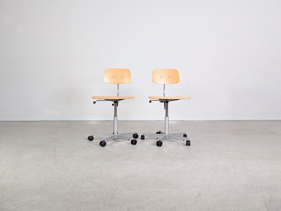 Image 1 of Set di 2 sedie da ufficio Fritz Hansen Jørgen Rasmussen KEVI Sedie di design