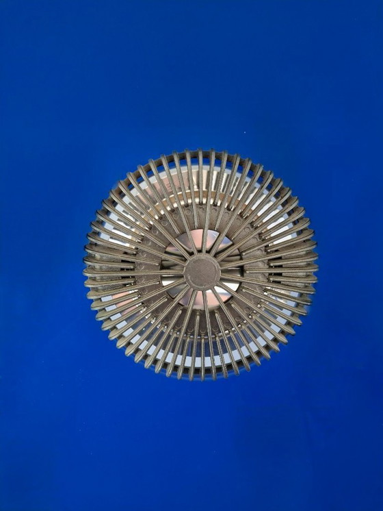 Image 1 of Wandlamp rond glas blauw/paars