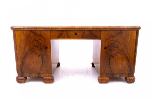 Art Deco desk, Poland, circa 1940.