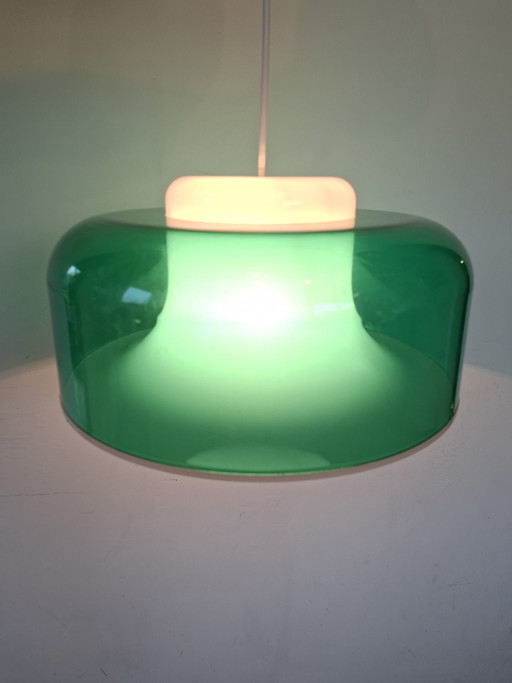 Massive Green vintage space age pendant lamp