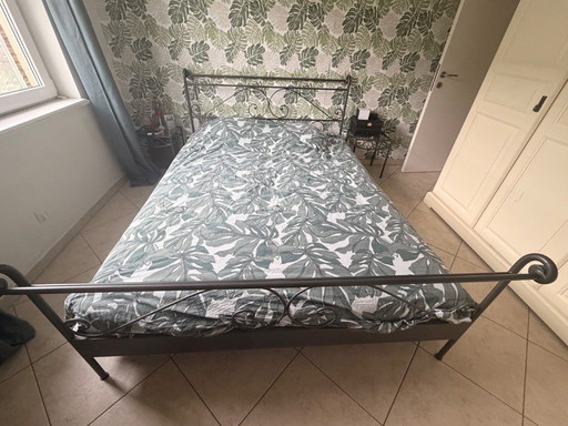 Wrought iron bed brand AUPING 160x220
