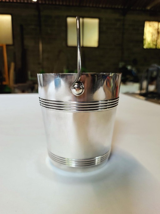 Vintage Christofle ice bucket - Art Deco silver plated 1930-50