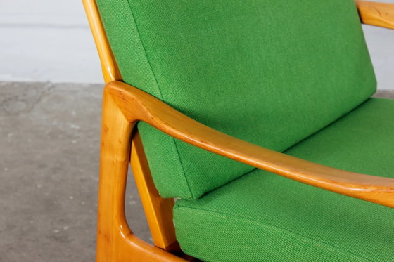 Set of 2 Vintage design easy Chair Armchairs 1960s 1970s Knoll – Wood, Scandinavian (photo 5 of 17)