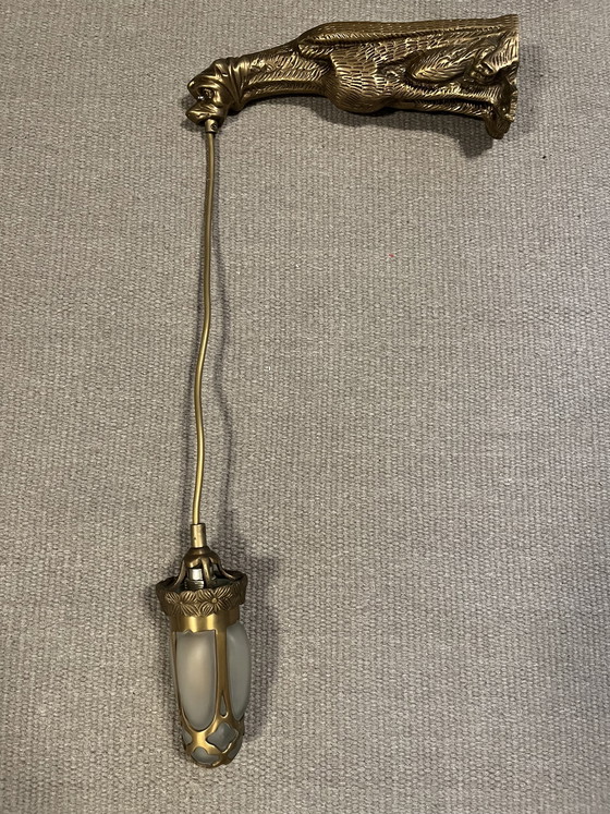 Image 1 of Vladimir Kriatkow 1995 Wall Gorgel brons handgemaakt met glas handgeblazen via standvastig