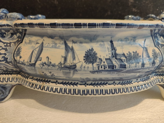 Image 1 of Jardinera antigua Boch Freses 1890-1920 Keramis Boch