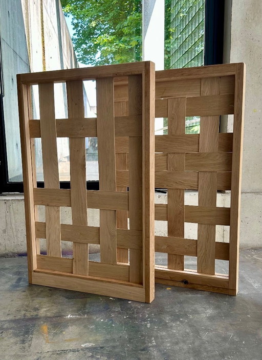 room divider braided oak