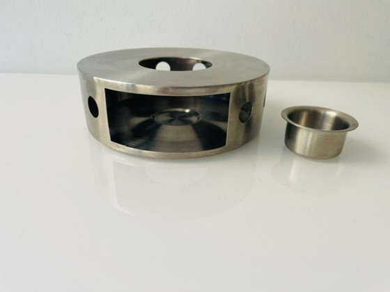 Image 1 of Vintage RVS rechaud warmhouder minimalistisch design