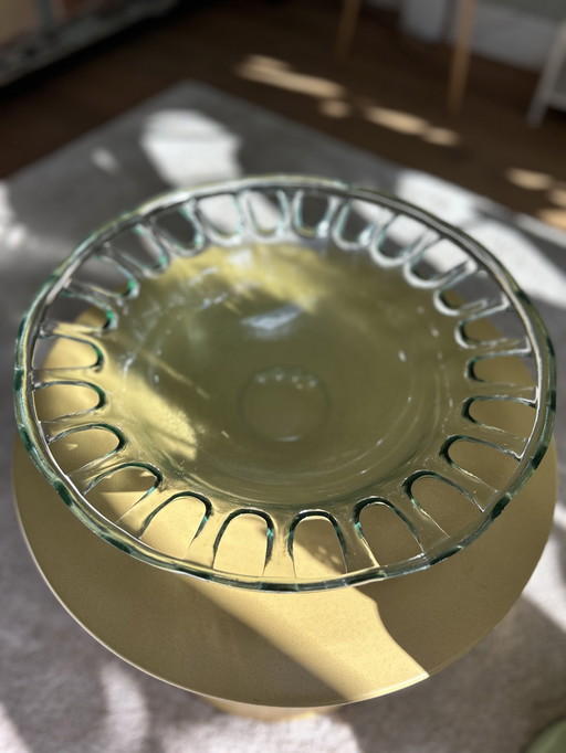 Grand bol en verre style art déco