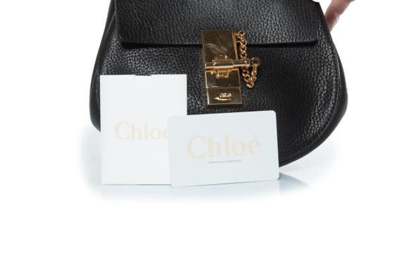 Image 1 of Chloe, borsa Drew in pelle nera