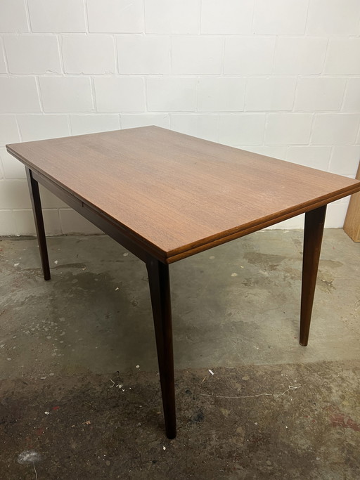 Mesa de comedor extensible de mediados de siglo mahjongg Vlaardingen