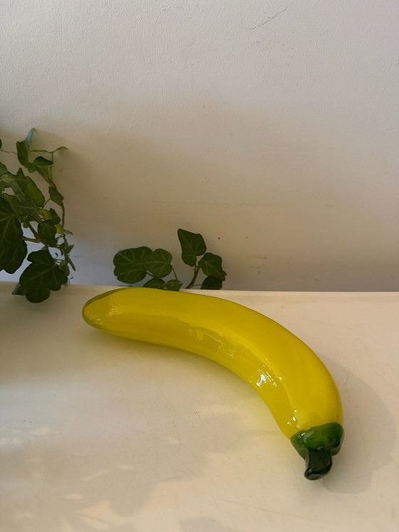 Frutto in vetro di Murano, banana, Oggetti decorativi, Giallo (foto 2 di 5)