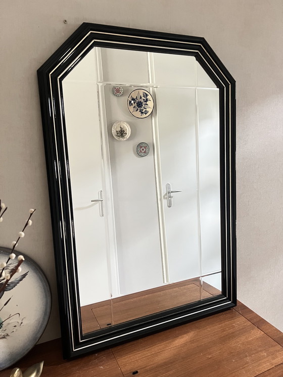 Image 1 of Grande specchio vintage in stile Hollywood Regency