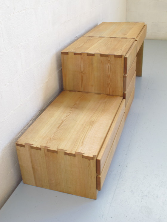 Image 1 of Drei Schubladen Kommode, Esche Massiv Geölt Frankreich