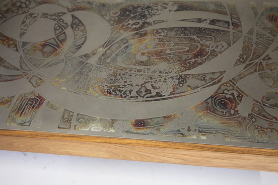 Image 1 of Etched Coffee Table by Bernhard Rohne, Germany 1960s