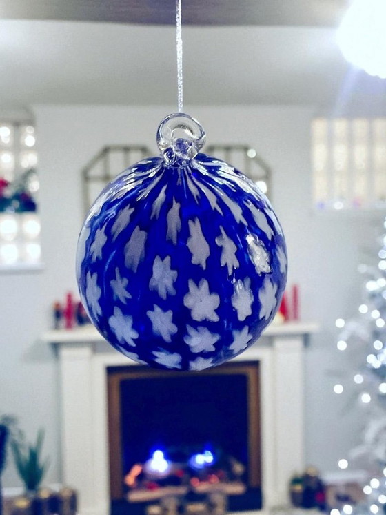 Image 1 of pallina di Natale con murrina in vetro di Murano