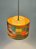 Vintage pendant lamp with colored shade, Germany 1970s