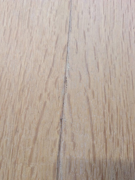 Image 1 of Vintage eiken ronde eettafel, model 55 van Omann Jun, jaren 60