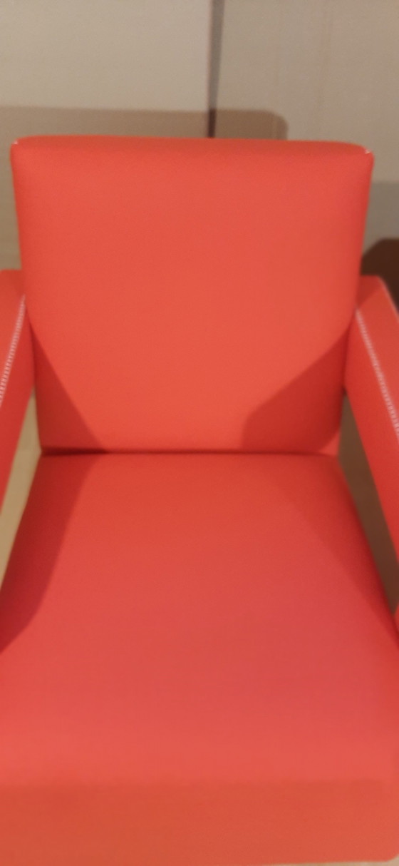 Image 1 of Cassina 2 Poltrona 637 Utrecht Nuova Mai Usata Lampo Rosso Lana 13L