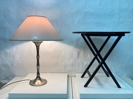 Bamboo table lamp by Ingo Maurer 70s