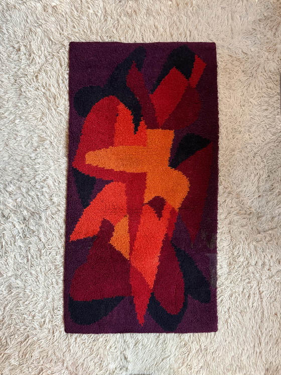 Image 1 of Skandinavischer Pop-Art-Teppich aus den 1970er Jahren