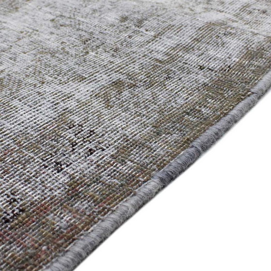 Image 1 of Hand-knotted vintage art rug 376x285