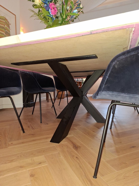 Image 1 of Mesa de comedor de cerámica Marble-Look 280cm x 130cm x 79cm como nuevo