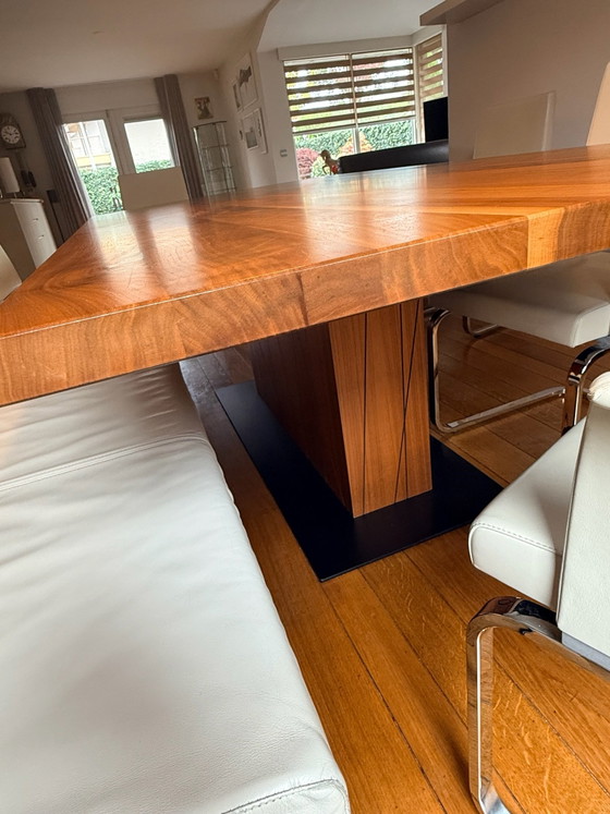 Precioso Conjunto de comedor Rolf Benz, Conjuntos de comedor, Cuero, Metal, Negro (foto 6 de 10)