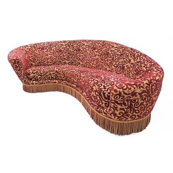 Image 1 of Mid-century Modern Italian Curved Sofa by Federico Munari 1950s