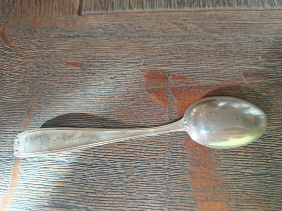 Image 1 of 5 cuillères à thé en argent des années 1960