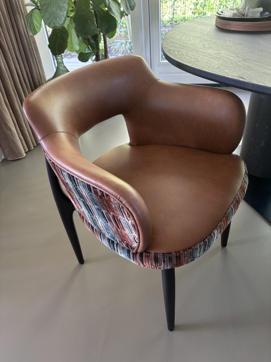 Image 1 of 8 nuove sedie da pranzo di design olandese fatte a mano da BAAN meubelen