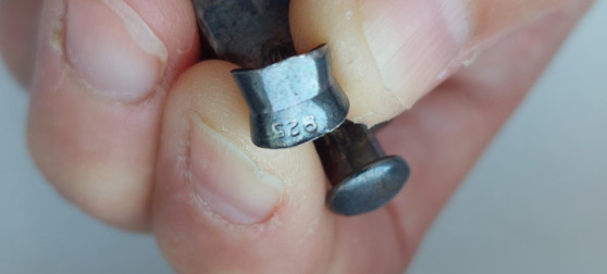 Image 1 of Vintage 925 sterling zilveren zeshoekige parfumfleshanger