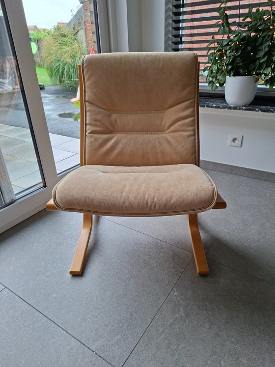 Vintage EKORNES Fauteuil – Showroommodel – Made In Norway – 2 zitsbanken, Polyester (photo 6 of 33)