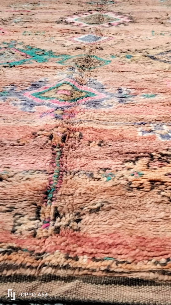 Image 1 of Hand-knotted Berber wool rug 360x155cm