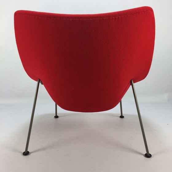 Image 1 of Vintage Oyster fauteuil met voetenbankje van Pierre Paulin voor Artifort, 1965