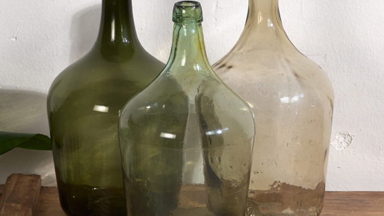 Ciotole in vetro antiche (c.1920). Set di 3 pezzi #38 – Bicchieri e caraffe, Glass (photo 3 of 16)