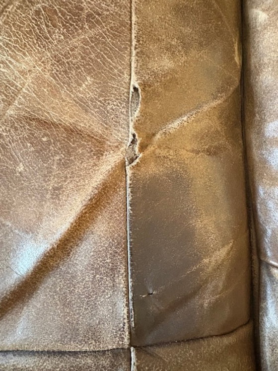 Divano modulare De Sede DS88 – Anni '70 – Pelle patchwork color cognac – Divani modulari, Leather (photo 10 of 12)