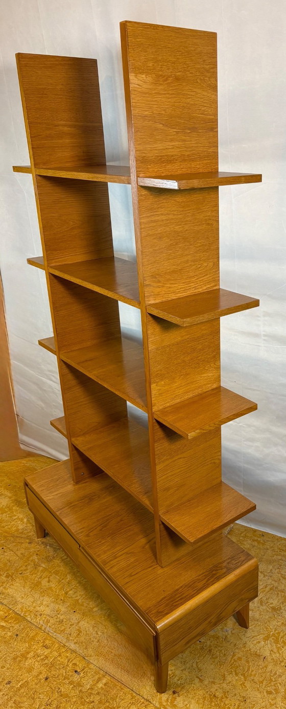 Image 1 of Mid Century Modern Style Teak Shelving Unit / Room Divider Scandinavian Influence  A striking mid century modern style shelving 