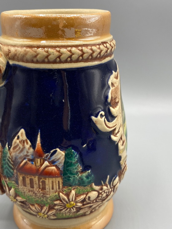 Aardewerken bierpul - Kasteel Neuschwanstein - Gemaakt in Duitsland – Servies (photo 5 of 6)