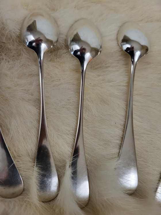 Set of 6 teaspoons in silver metal 18gr – Cutlery Sets (photo 7 of 8)