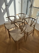 CARL HANSEN WISHBONE CH24 - SET VAN 4 ORIGINELE DESIGN STOELEN