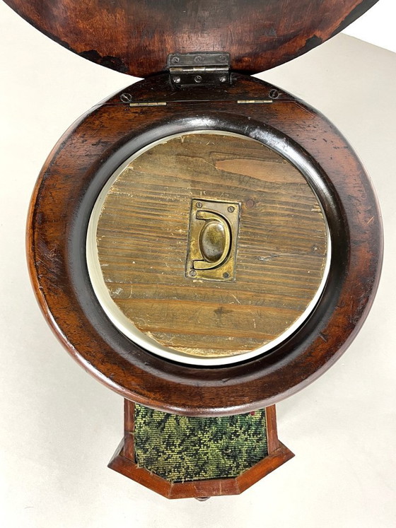Image 1 of Antieke 19e-eeuwse Victoriaanse mahoniehouten toiletpot met opstapje