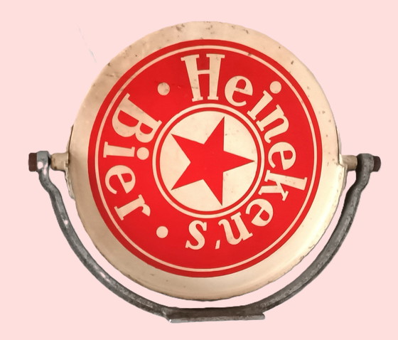 Image 1 of Enseigne en émail Heineken vers 1950