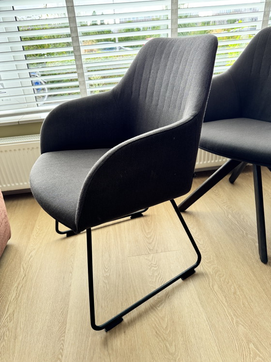 4x Arco Ease – Dining chairs, Metal, Textile (photo 3 of 7)