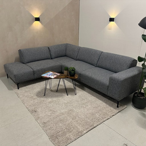 Divano angolare Montel grigio-blu 295x230cm